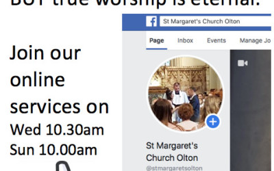 Watch our 10.30am Sunday services on Facebook Live!