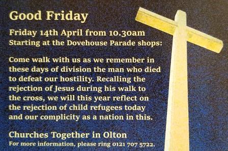 Walk of Witness – Friday 14th April 10:30 am