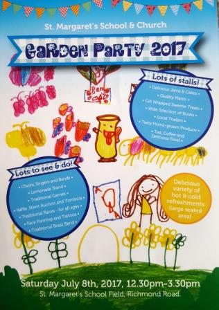 St Margaret’s School & Church Garden Party – 8th July 12:30 – 3:30pm